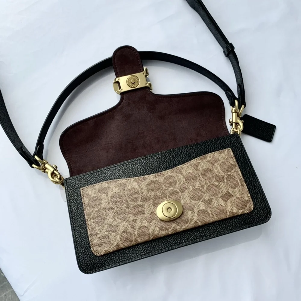 Coach color-block crossbody bag
